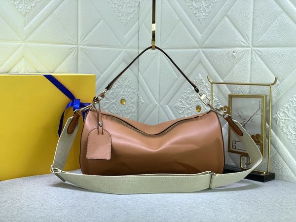 

2023quality designer bag soft polochon handbag fashion classic cylinder bag removable handle shoulder strap crossbody shoulder bag luxury m4