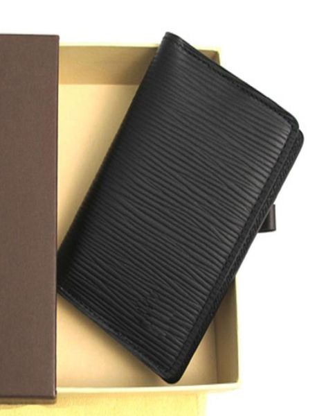 

excellent quality pocket organiser card holder nm canvas real leather wallets m60502 mens bag n63145 n63144 purse id bifold wallet1147458, Brown;gray