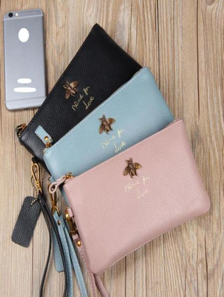 

2019 women wallet standard wallets wallets soft cowhide women billfold zero purse small monochromatic wallets card bag whole l3378813, Red;black