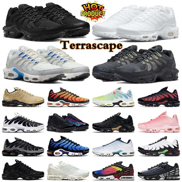

terrascape tns tn plus 3 running shoes men women unity gold bullet bred reflective white grape ice triple black blue fury trainers sports de