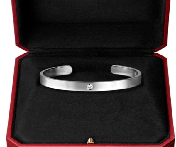 

charm cuff love nail screw bracelet cute silver gold bangle womens designer jewelry stainless steel fashion couple bracelets weddi2695570, Black