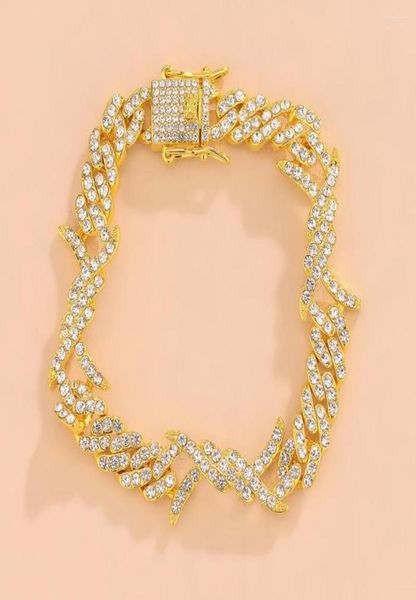 

chains men women hip hop iced out bling chain necklace 14mm width miami cuban necklaces fashion jewelry bracelet5923248, Silver