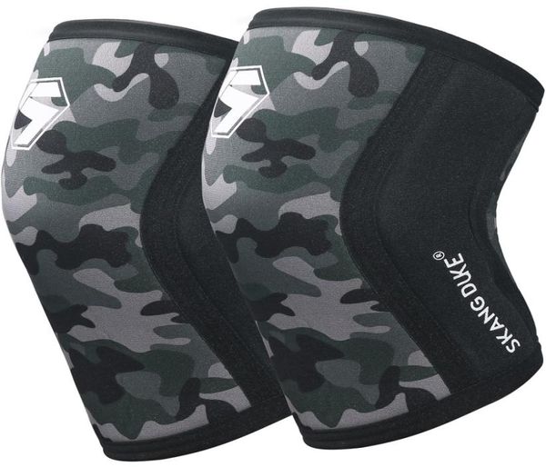 

weight lifting kneepad 7mm neoprene compression knee support professional weight lifting cross match sports training intensity inc9729944, Black;gray