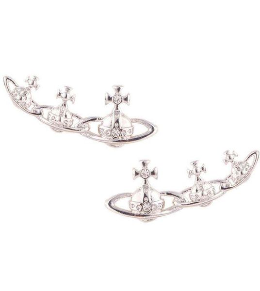 

stud with full package ve0042 three asymmetric earrings0127051905, Golden;silver