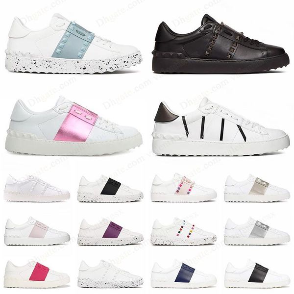 

rivets dress shoes mens womens valentines's day pump sac leather black white gold navy blue pink platform scarpe chaussures schuhe zapa