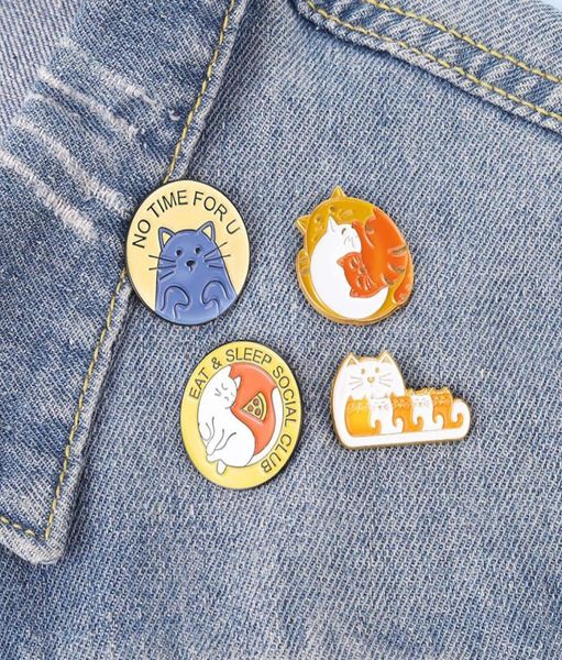 

cute brooches pin cartoon animal cat for women fashion dress coat shirt demin metal funny brooch pins badges backpack gift jewelry3324021, Gray