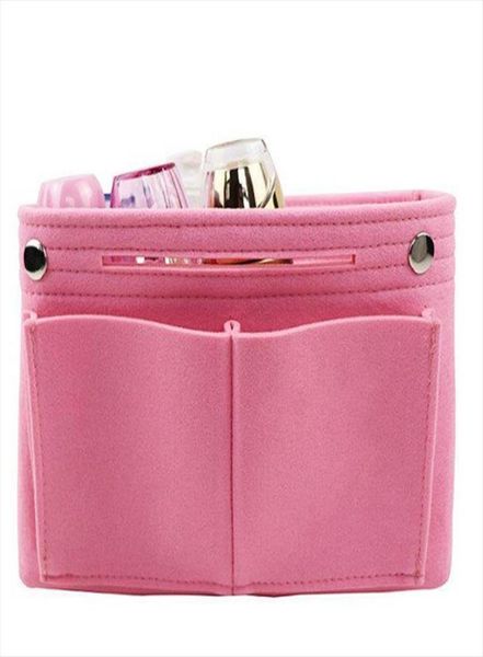 

fashion portable felt cosmetic bag purse organizer insert multi purpose handbag organizer insert cosmetic bag for travel8422814