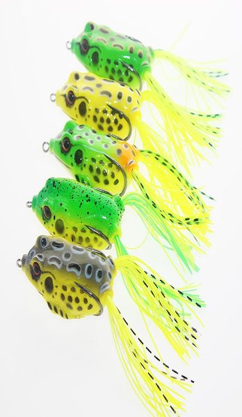 

new ray frog floating artificial freshwater fishing lure 5colors 65cm 14g ater fishing pesca bass soft baits2751794