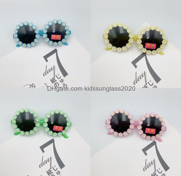 

kids sunglasses ball party decoration glasses kidssunglass childrens girls cute fashion toddler street shooting ink mirror retro r6529965, Blue