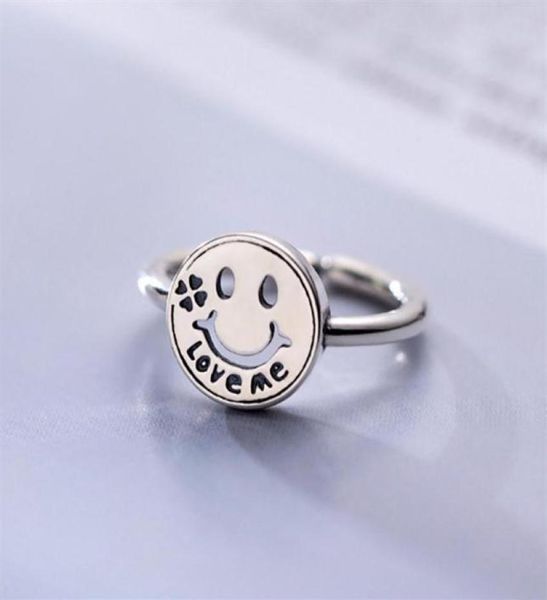 

whole thai silver retro loveme romantic clover s925 silver ring women751278c4963648