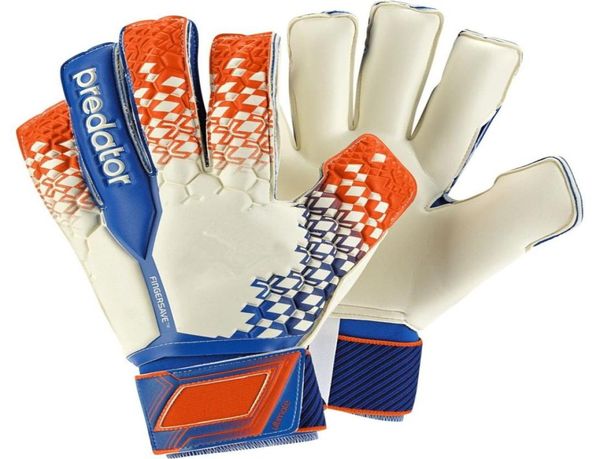 

whole latex goalkeeper football gloves soccer with finger protection3813274, Black