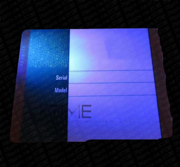 

quality protective plastic watch case green warranty card custom print model serial number address name hologram card t1479009, Black;blue