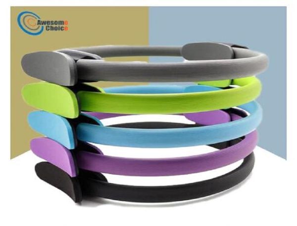 

quality yoga pilates ring magic wrap slimming body building training heavy duty ppnbr material yoga circle 5 colors5828857