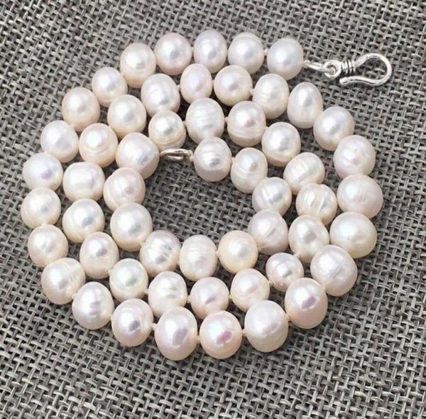 

new natural white 910mm freshwater pearl necklace 1801238432806, Silver