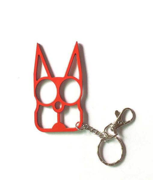 

colors keychain 16 multifunctional defense cat cartoon cats finger tiger set two buckle selfdefense broken machine buckle pendant4289812, Silver