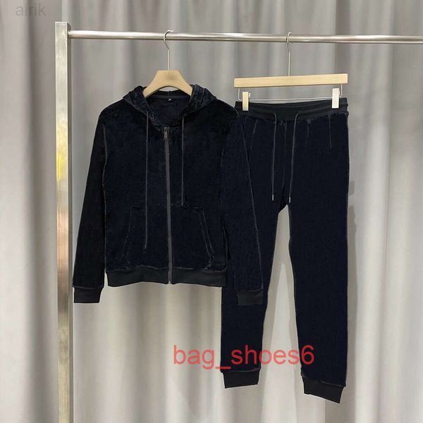 

2023 fashion men tracksuit letter pattern print women tracksuits casual outdoor mens sportswear two pieces suit, Gray