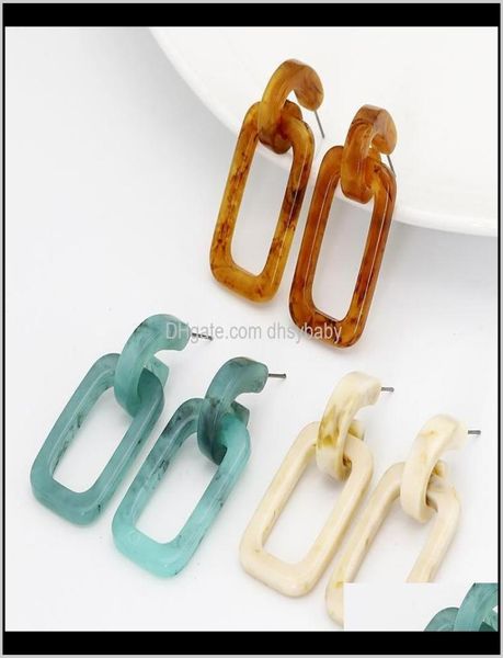 

chandelier trendy acrylic geometric drop for women hollow out statement long dangle earrings female fashion jewelry 6bsez2490065, Silver