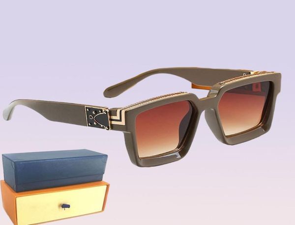 

m96006 womans sunglasses luxury fashion mens sun glasses uv protection men designer eyeglass gradient metal hinge wom2818880, White;black