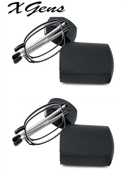 

titanium alloy folding reading glasses foldable presbyopia men women ultra light eyewear with case anti blue light 10 15 206846117, White;black