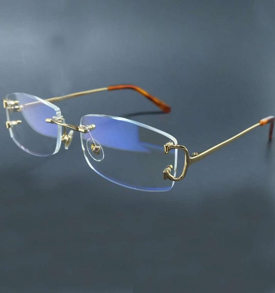 

vintage randloze clear bril mannen carter brilmonturen voor vullen prcription fashion brillen vrouwen luxe eyewear frame1392049, White;black