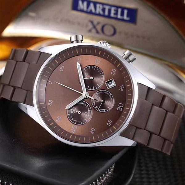 

all small dials work luxury mens watches brand designer satch quartz wristwatches for men gift valentine's day presen262q, Slivery;brown