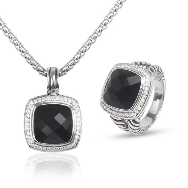 

necklaces set for women jewelry sets zircon women 14mm pendant necklace188c, Black