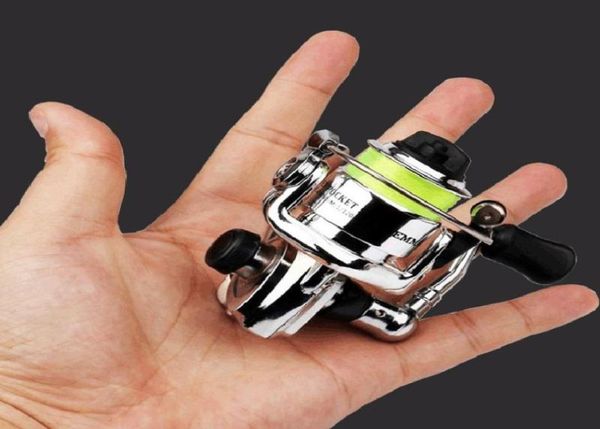 

mini 100 model fishing reel metal spool spinning coils 2 1bb 43 1 alloy handle line saltwater accessories baitcasting reels8207927