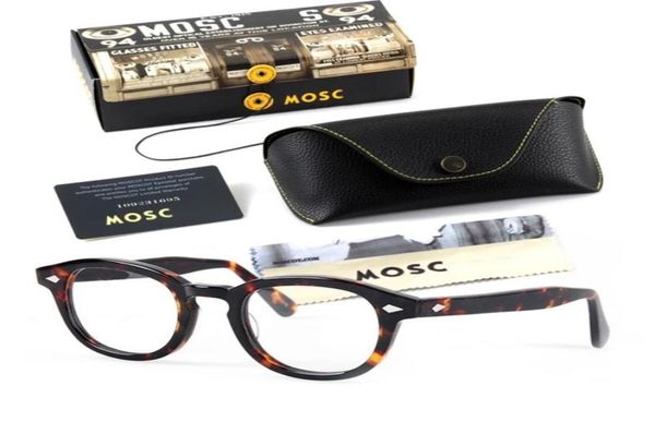 

johnny depp frame men women computer goggles round transparent lemtosh eyeglass brand design acetate style vintage frame box8295214, White;black