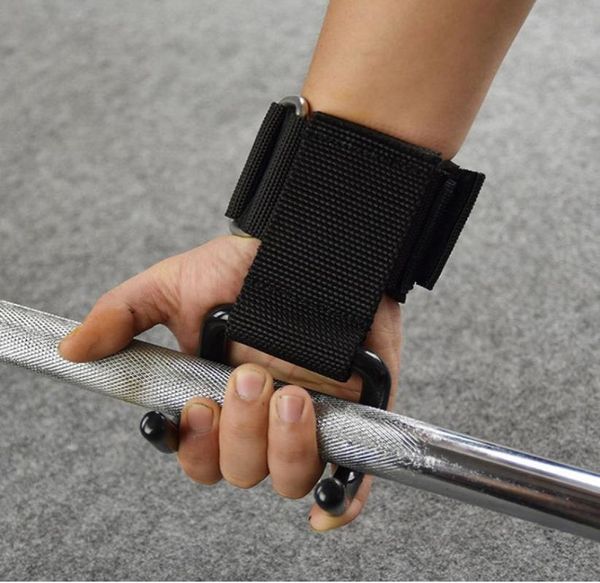 

2 pcs lifting steel hooks with wrist straps heavy duty metal power weightlifting premium thick padded workout hook gloves h q4243751
