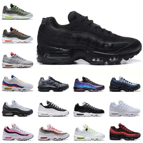 

running shoes men women neon white and blue triple black particle grey mens trainers sports sneakers size 36-45