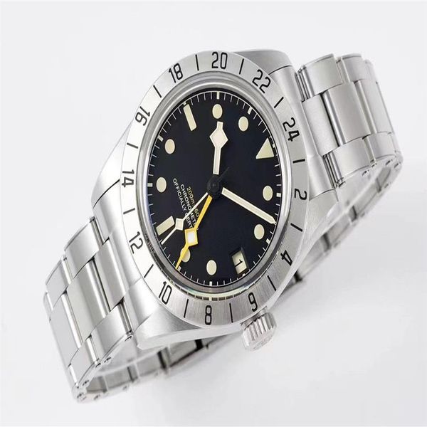 

zf watch diameter 39 mm equipped with gmt function 24 hours fixed scale outer ring 3 o 'clock instant jump calendar can be ad287k, Slivery;brown