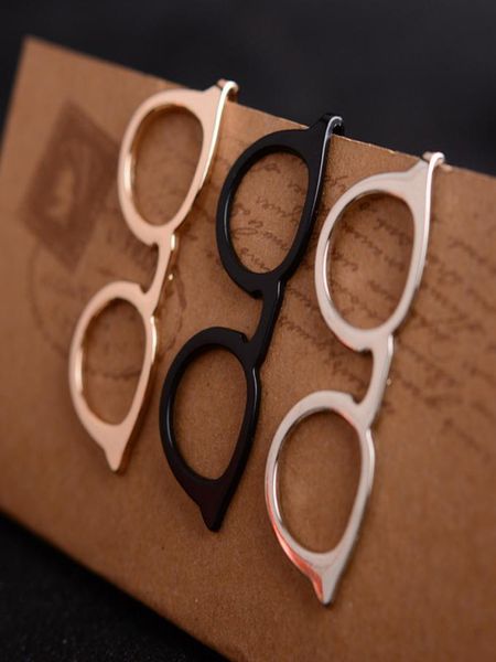 

2018 fashion jewelry gold black silver lapel pin men tie clip glasses brooch broche vintage safety pin brooches for women shirt8899616, Gray