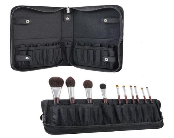 

cosmetic bags cases 29 slots portable leather makeup brushes holder for women home travel supplies artist zipper bag3221101