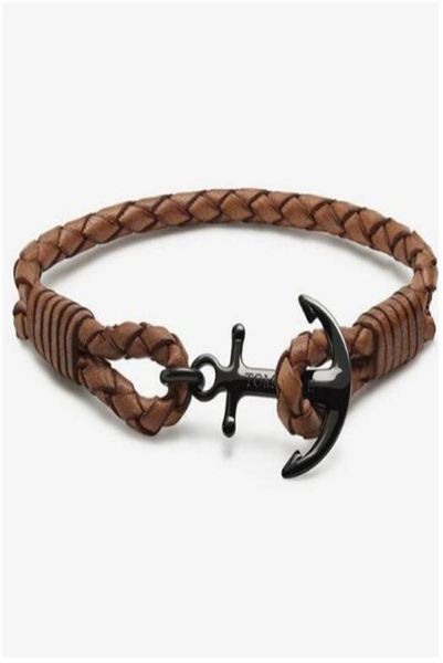 

drop light brown leather bracelet tom hope leather bracelets bangles for women men 1pcs5882695, Golden;silver