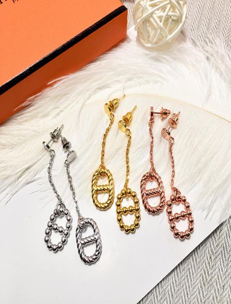 

fahion stainless steel glossy round bead pig nose ab with long earrings 18k gold stud earrings rose gold stud earrings for woman6515558, Golden;silver