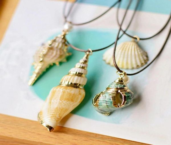 

natural style jewelry seashell color cowrie shells conch gold border travel commemorative women039s collar choker necklace jewe1566758, Golden;silver