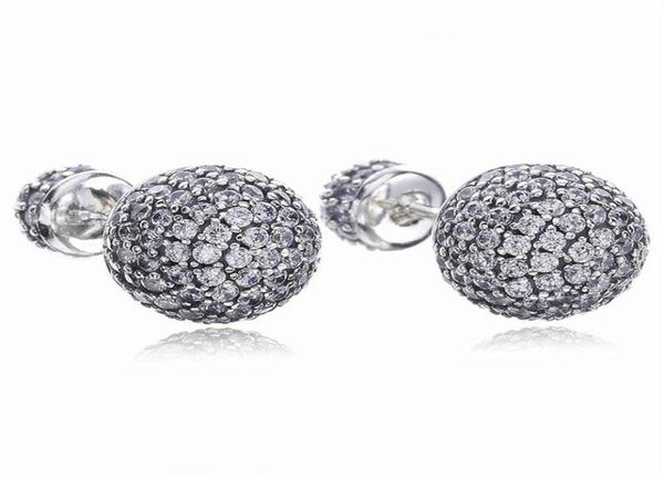

real 925 sterling silver natural crystal ball earrings fit style silver jewelry for women diamond disco beads stud earring4161689, Golden;silver