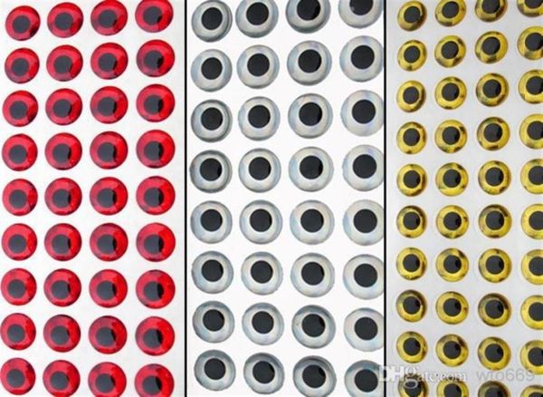 

1080 pcs 3d fish eyes fly tying lure making craft large size280e20936971690592