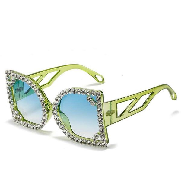 

style diamond sunglasses handmade glasses fashionably unique square, White;black