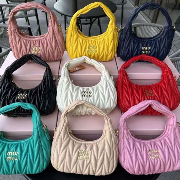 

designer bags women's bag home portable underarm bag folded cloud bag fashion dumplings bag moon teeth bag mui mui bag d0qe