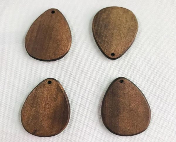 

2021 spot whole 5cm brown water drop of wood round pieces blues key chain chipsewood pieces bead diy decoration with accessor7701985, Slivery;golden