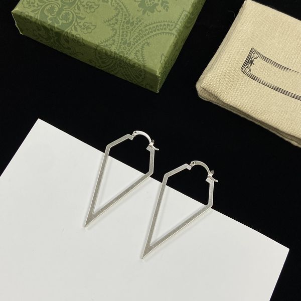 

Chic Double Letter Charm Earrings With Gift Box Embossed Stamp Studs Eardrop Dangler For Women Party Anniversary 2023-1