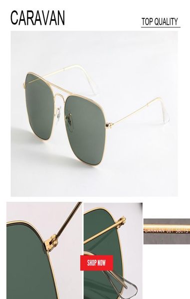 

2019 factory whole selling new metal brand mens womens gafas caravan designer sun glasses uv400 rd3136 square 5680522, White;black