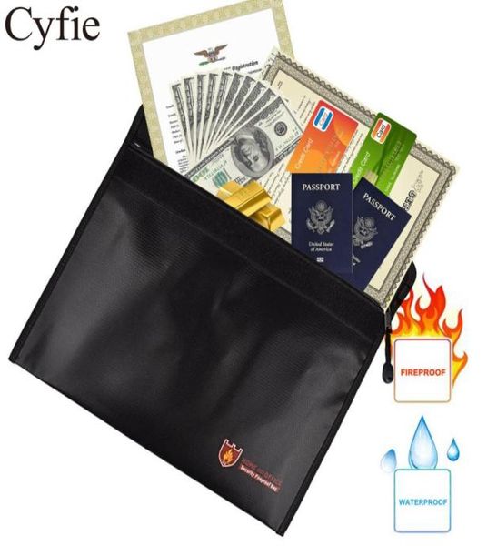 

hbp 15inch waterproof fireproof document with zipper big organizer holder safe strorage lage capacity file bag for money q011272769296250