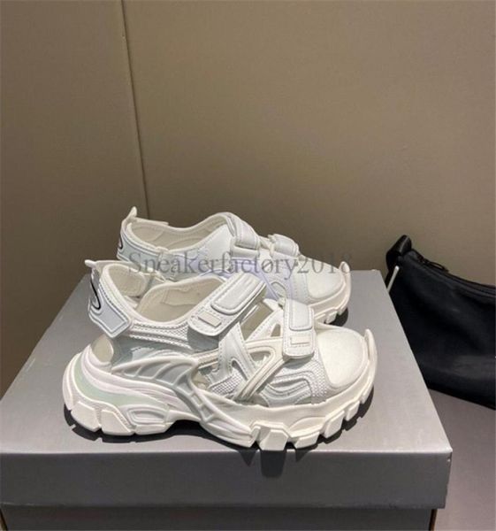 

woman men sandals summer flats track 40 sandals fashion slipper casual leisure shoes beach sandales sandali sports material fabri9587321, Black