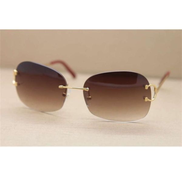 

selling manufacturers whole 4193829 quality man women uv400 sunglasses rimless design c decoration 18k gold frame glasses male4282861, White;black