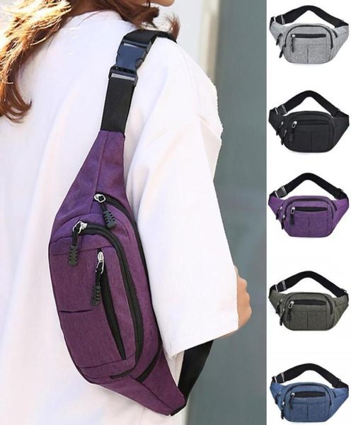 

men women simple leisure fashion oxford sport fitness waist packs fanny pack waist bag money phone belt pouch belt bag e5382513
