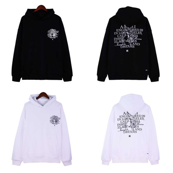 

2023 basic solid color spring autumn men's sweater letters printed loose casual versatile coat long sleeve hoodie asian size, Black