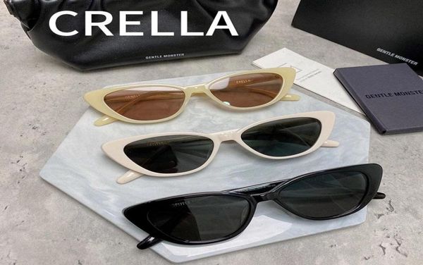 

sunglasses for men women 2022 vintage designer trending crella uv400 acetate cat eye sun glasses6848640, White;black
