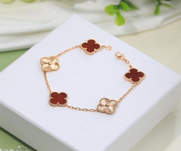 

fashion clover link chain bracelets personality bangles jewelry dance party women superior quality351r4932908, Black